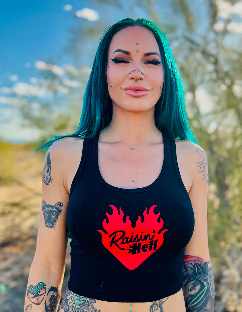 Raisen' Hell Racer Crop Top