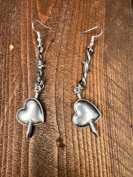 Barbwire Dangle Earrings Look More Styles
