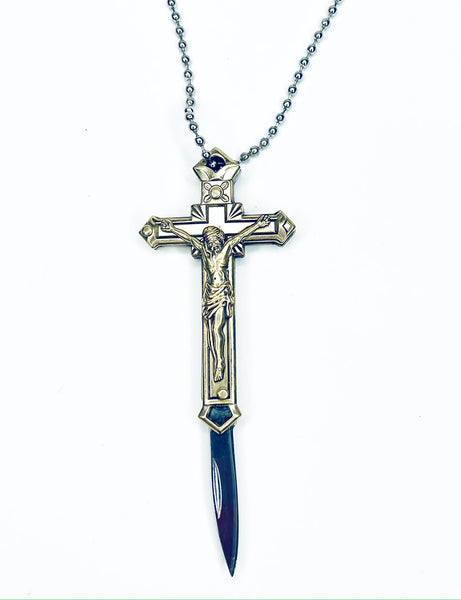 Cross Switchblade Necklaces