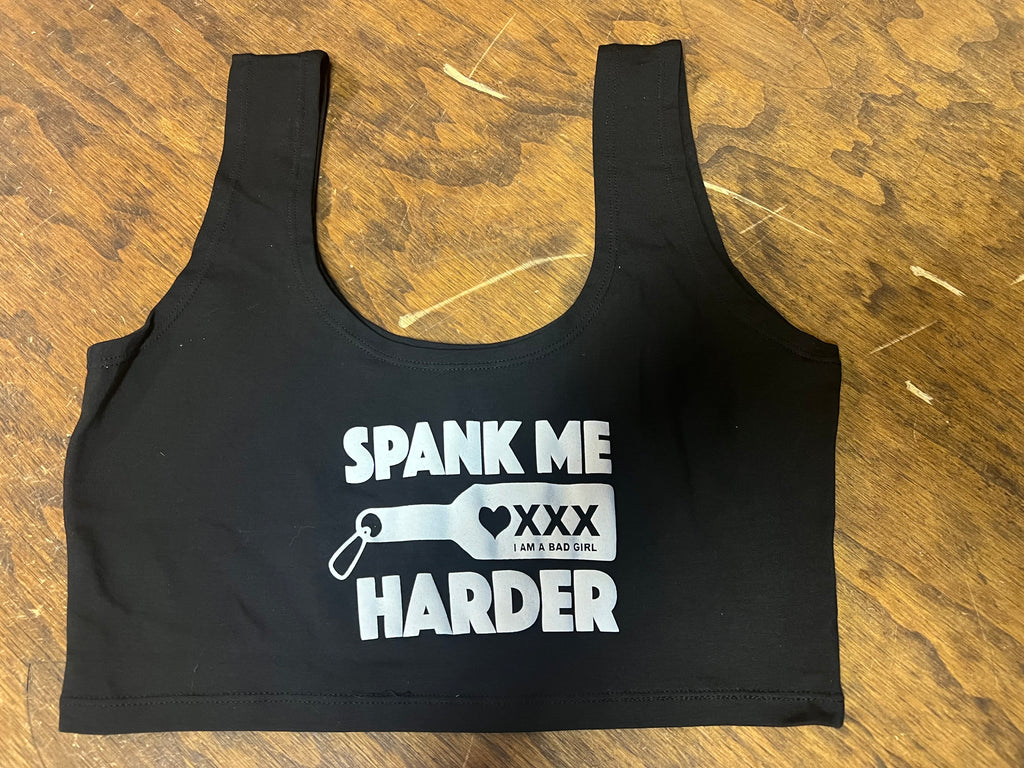 Spank Me Harder Crop Top Tank
