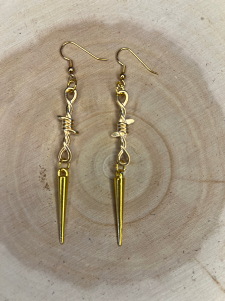 Barbwire Dangle Earrings Look More Styles