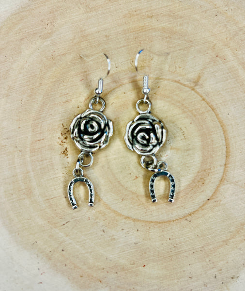 Ramblin Rose Cowgirl Dangle Earrings Look More Styles