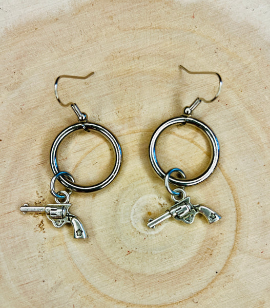 Small Hoop Charm Earrings Look More Styles
