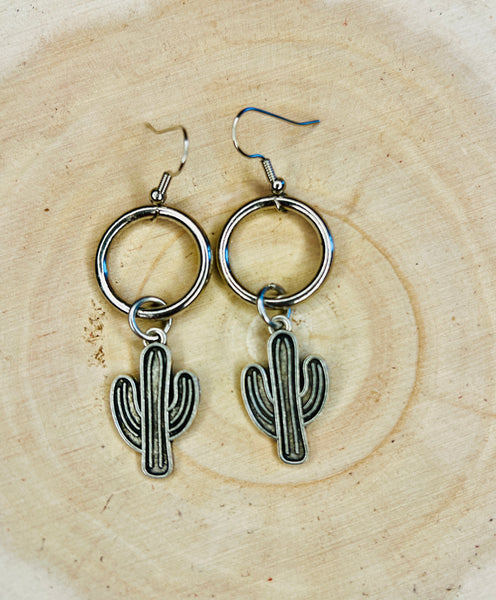 Small Hoop Charm Earrings Look More Styles