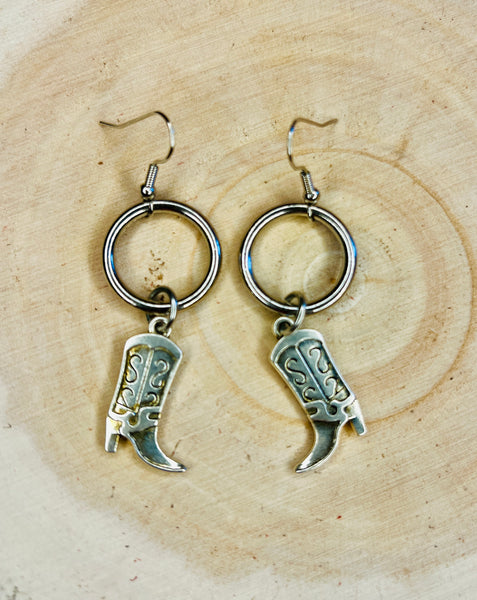 Small Hoop Charm Earrings Look More Styles