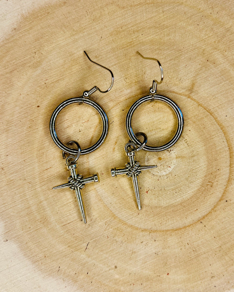 Small Hoop Charm Earrings Look More Styles