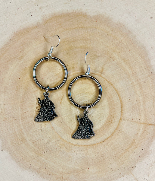 Small Hoop Charm Earrings Look More Styles