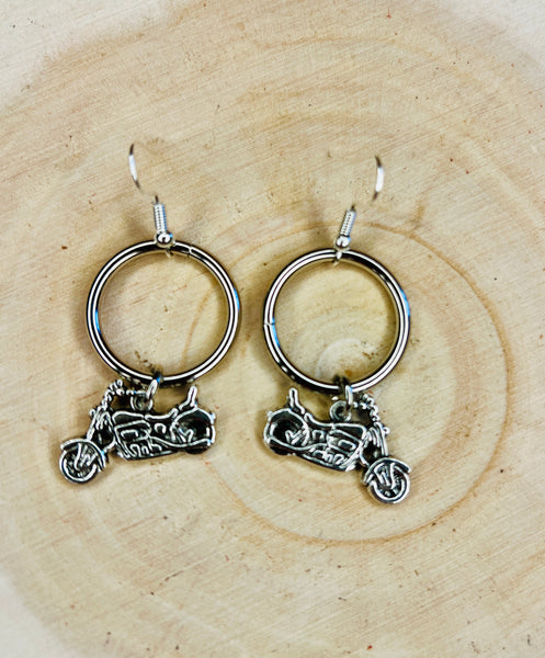 Small Hoop Charm Earrings Look More Styles
