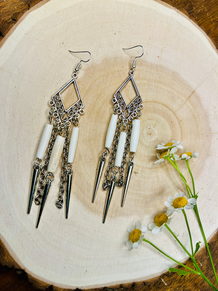 Gypsy Bone Necklace and Earring Set