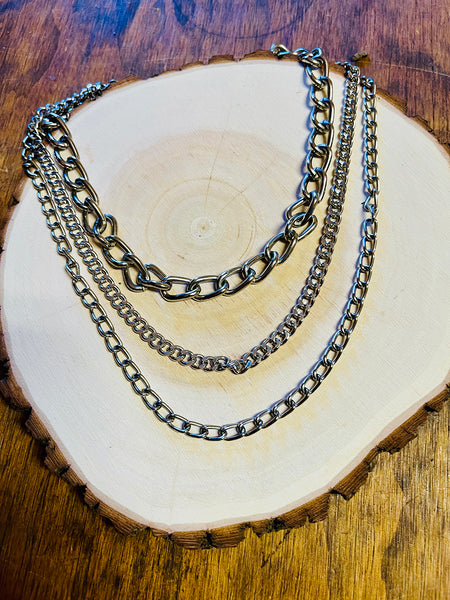 Triple Chain Necklace
