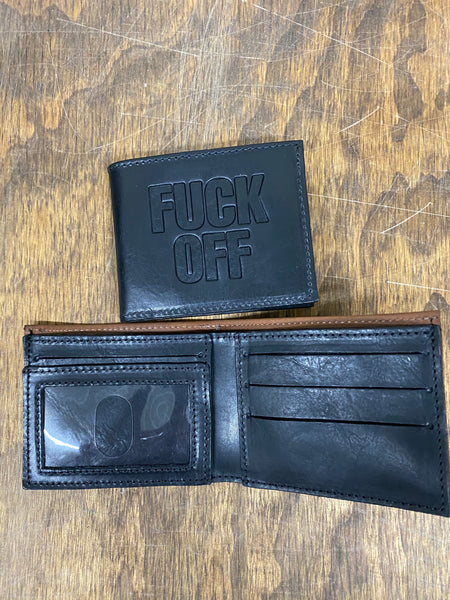 Fuck Off Bi-Fold Leather Wallet